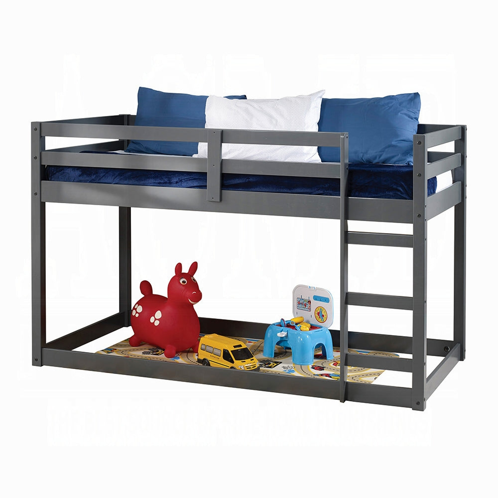 Barney Twin Bunk Loft Bed - Grey