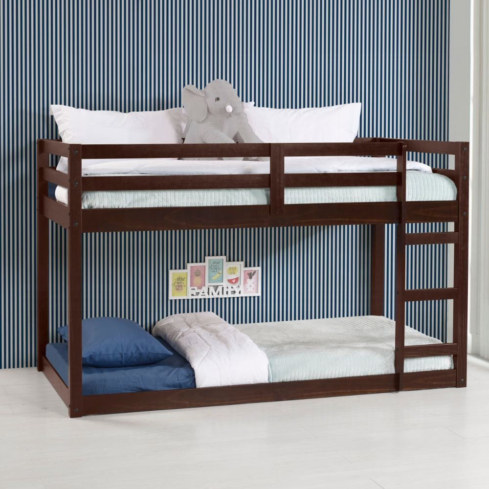 Barney Twin Bunk Loft Bed - Espresso