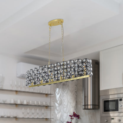Champagne Gold Crystal Chandelier
