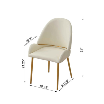 PU Dining Chairs Beige