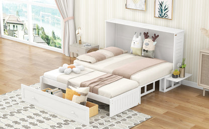 Queen Murphy Bed White
