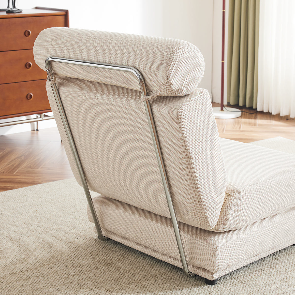 Foldable Sofa Bed Chair Cream