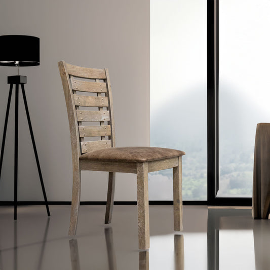 2-Piece Ladderback Dining Chair Set – Classic Wood Dining Chairs