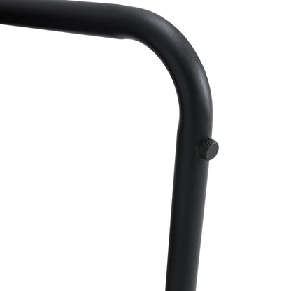 Brown Armless Lounge Chair – Black Legs