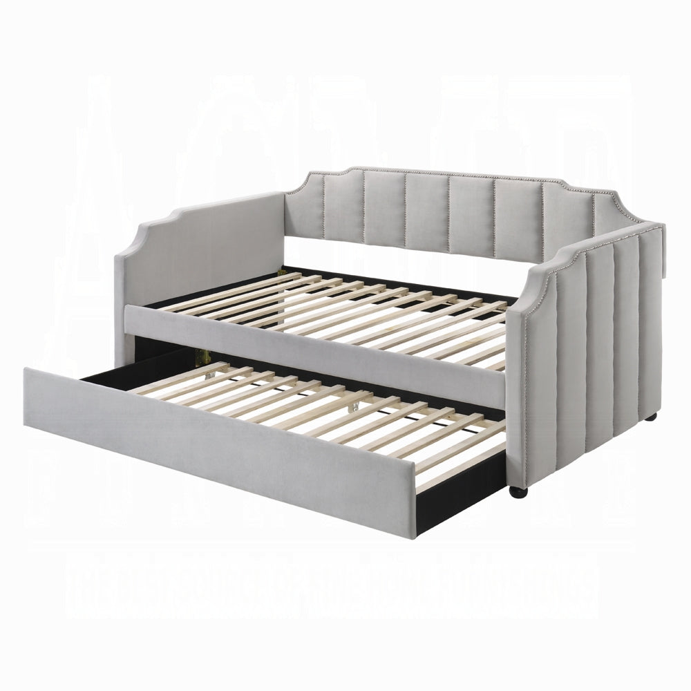 Breda Arched Daybed w/Trundle - Dove Grey