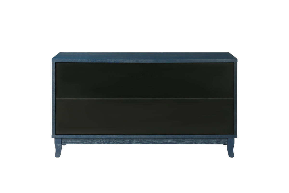 Rattan Sideboard Cabinet – Blue