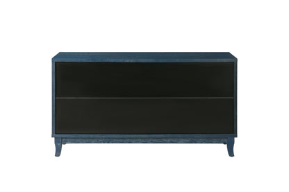 Rattan Sideboard Cabinet – Blue