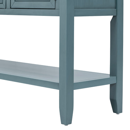 Cambridge Retro Console Desk – 4 Drawers
