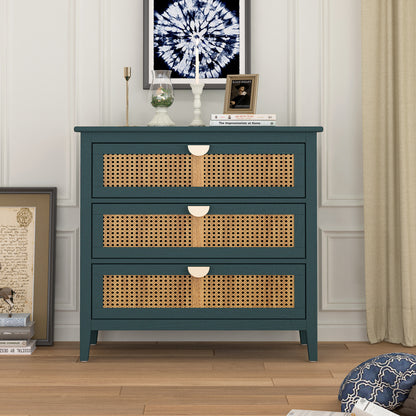 Rattan Storage Cabinet 3-Drawer