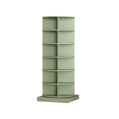 6-Layer 360° Rotating Shoe Rack Green