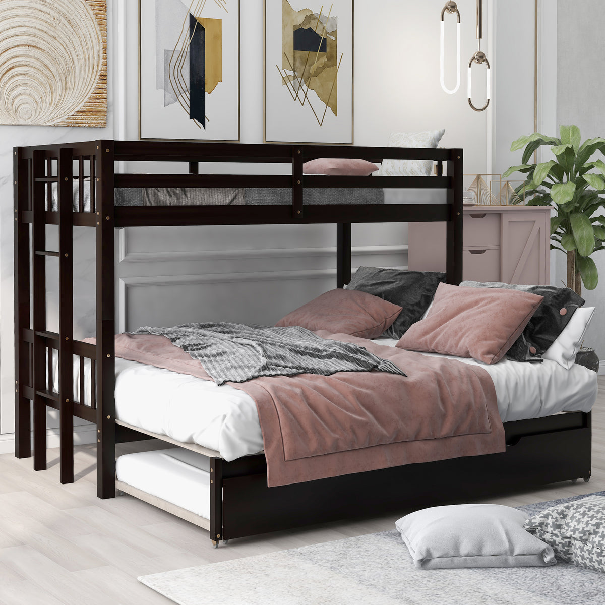 Pull-Out Bunk Bed Espresso