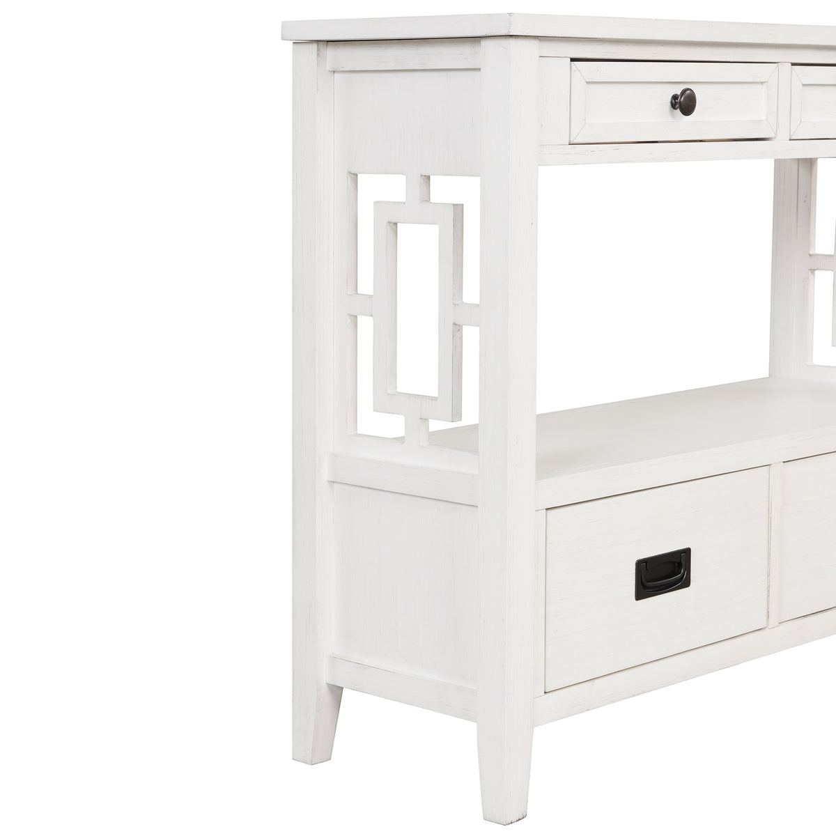 Farmhouse Console Table Antique White