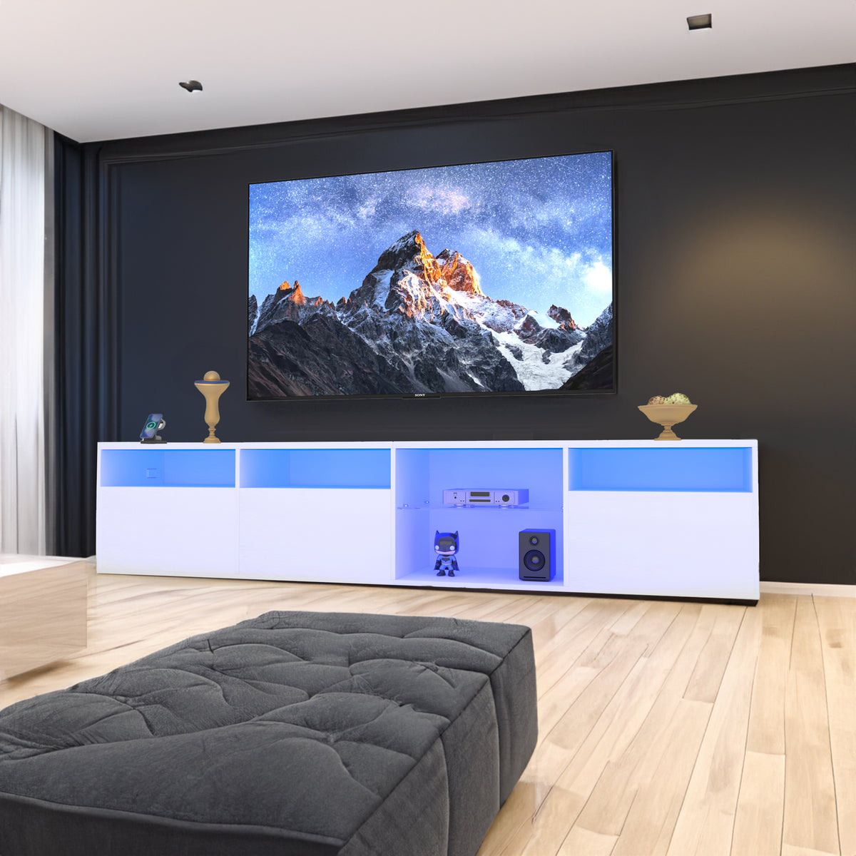 Modern LED TV Console – 82”