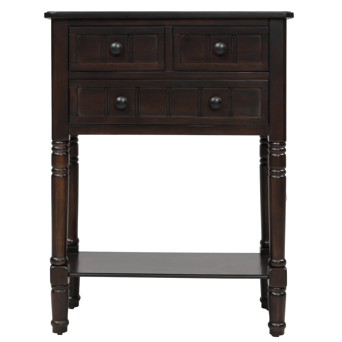 Console Table with Drawers Espresso