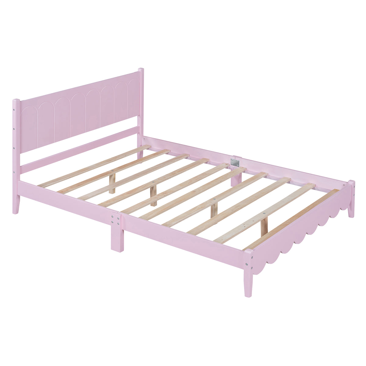 Full Platform Bed Pink