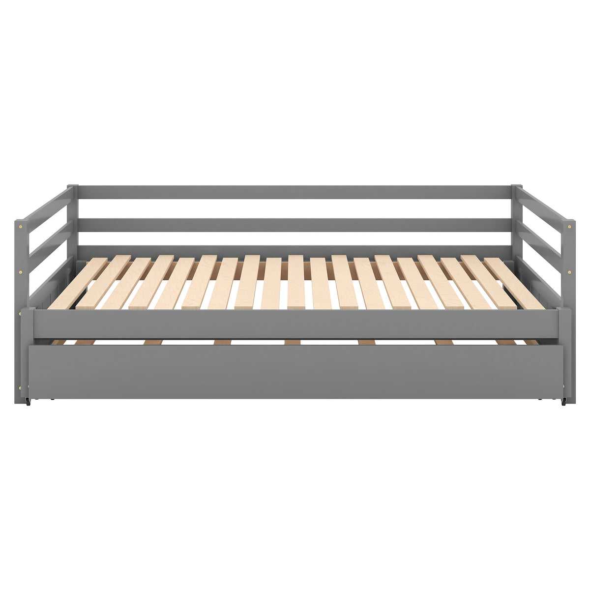 Twin or Double Trundle Daybed Gray