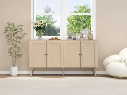 4-Door Accent Sideboard with Adjustable Shelves