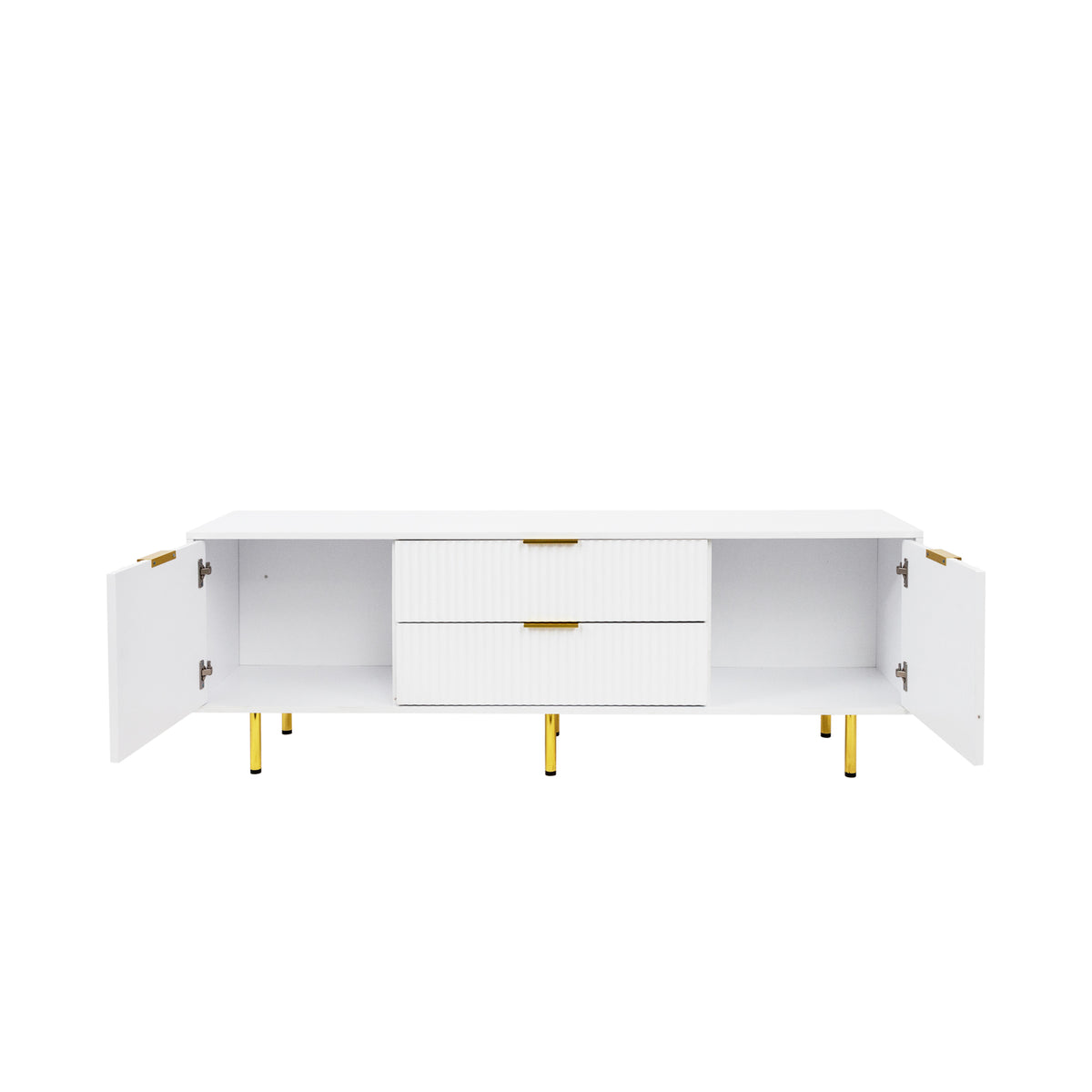 Warm White TV Cabinet – Modern Design