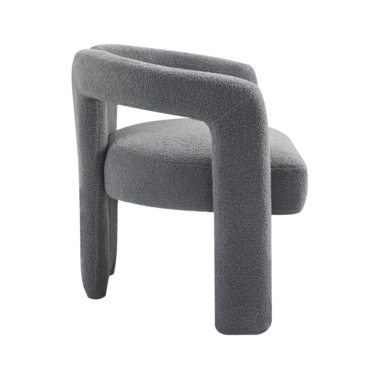 Teddy Fabric Dining Chair – Grey