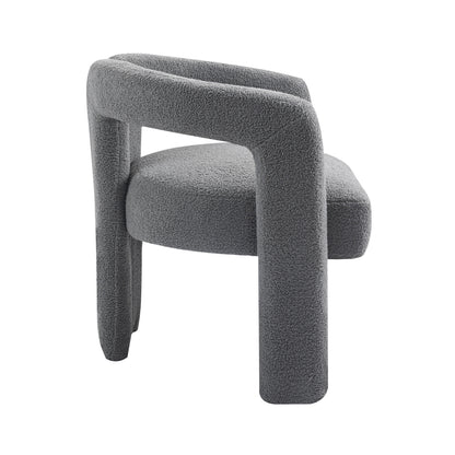 Teddy Fabric Dining Chair – Grey