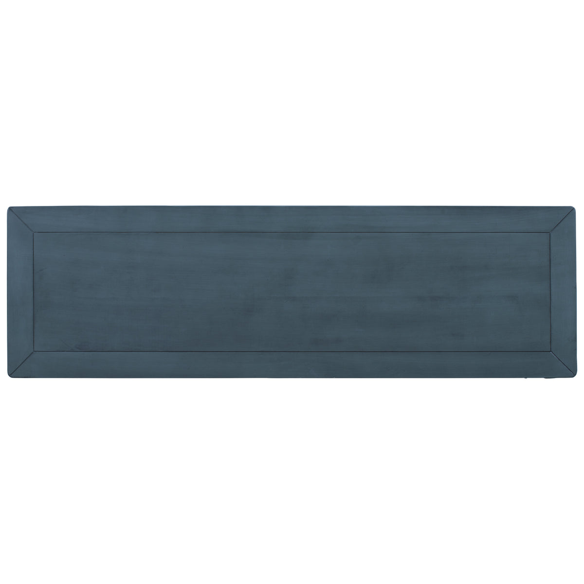 Navy Wood Console Table with Drawers