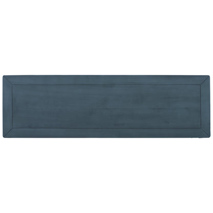 Navy Wood Console Table with Drawers