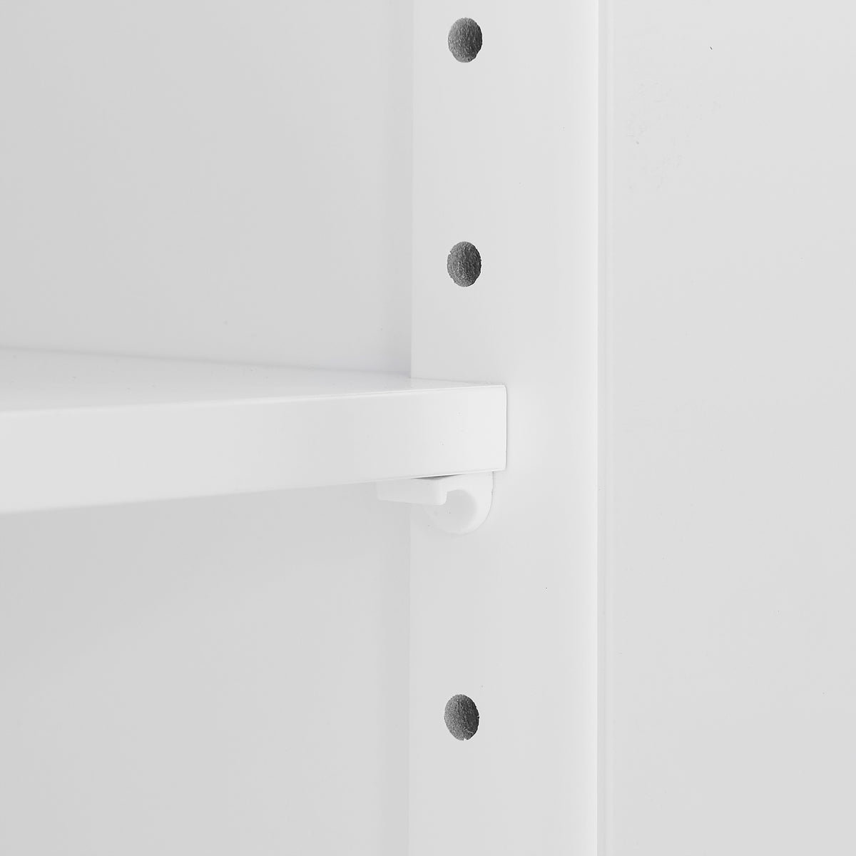 White Bathroom Storage Cabinet with Drawers