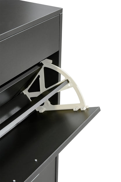 Grey Shoe Storage Cabinet