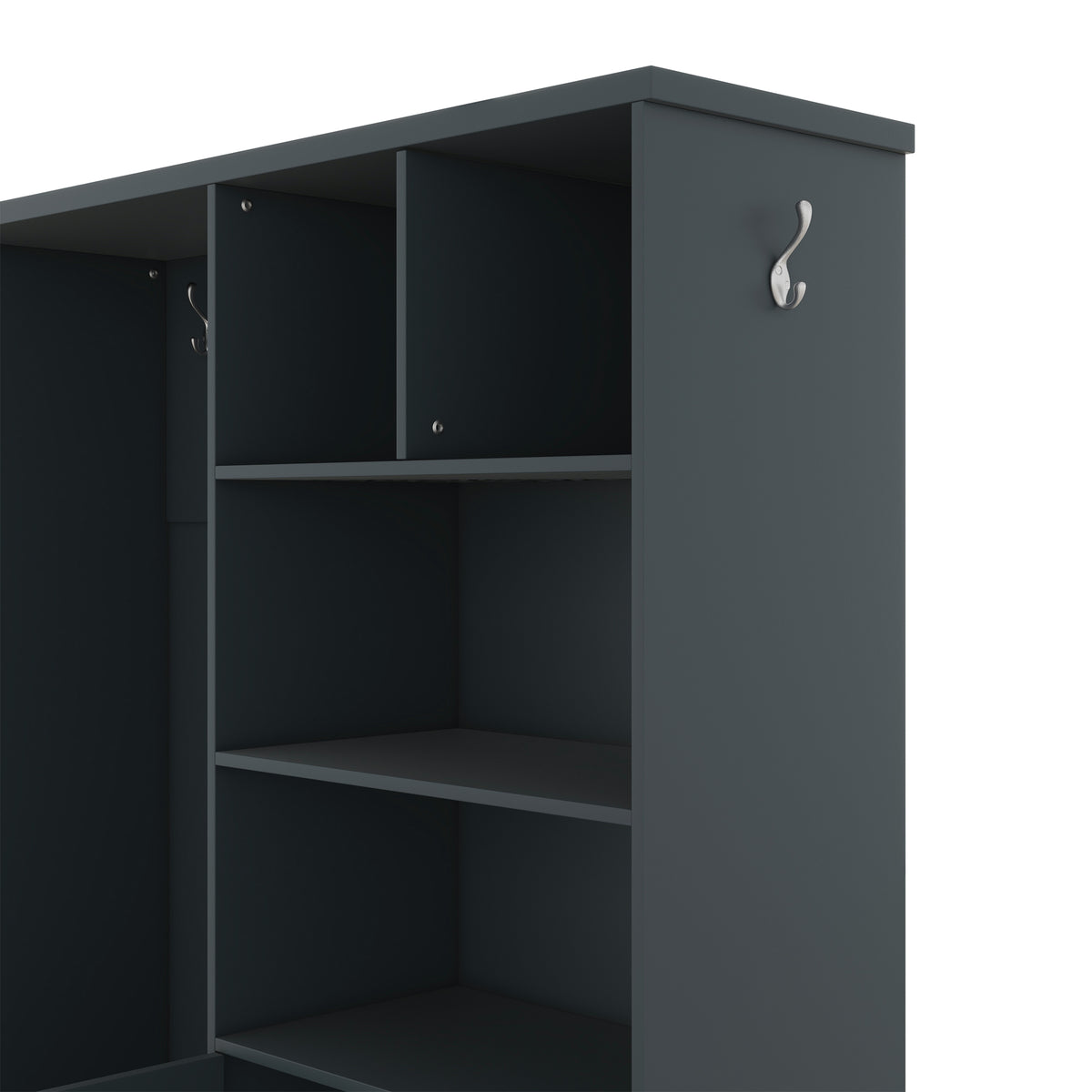 Hallway Storage Bench with Drawers Blue
