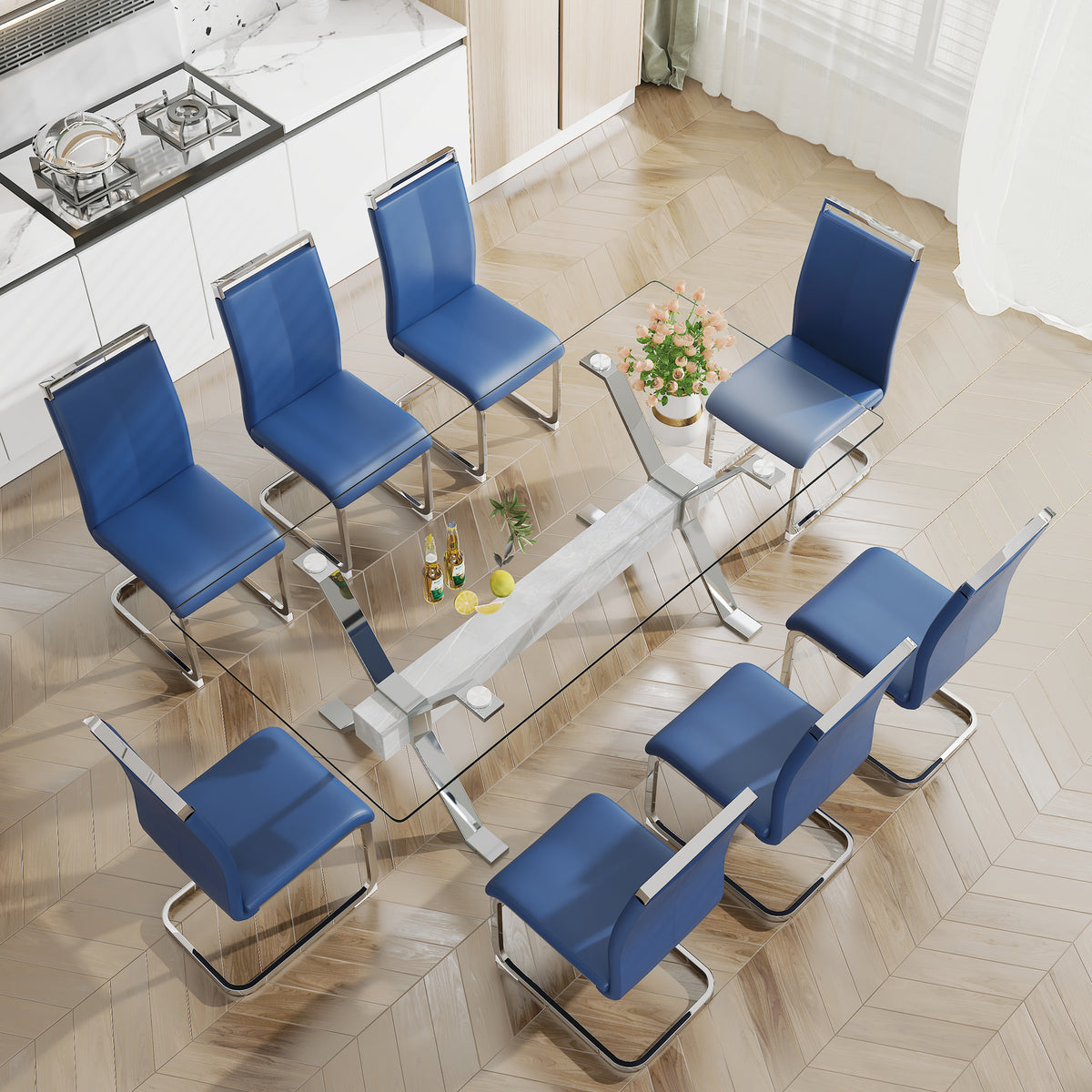 Glass Dining Table Modern Sleek Design