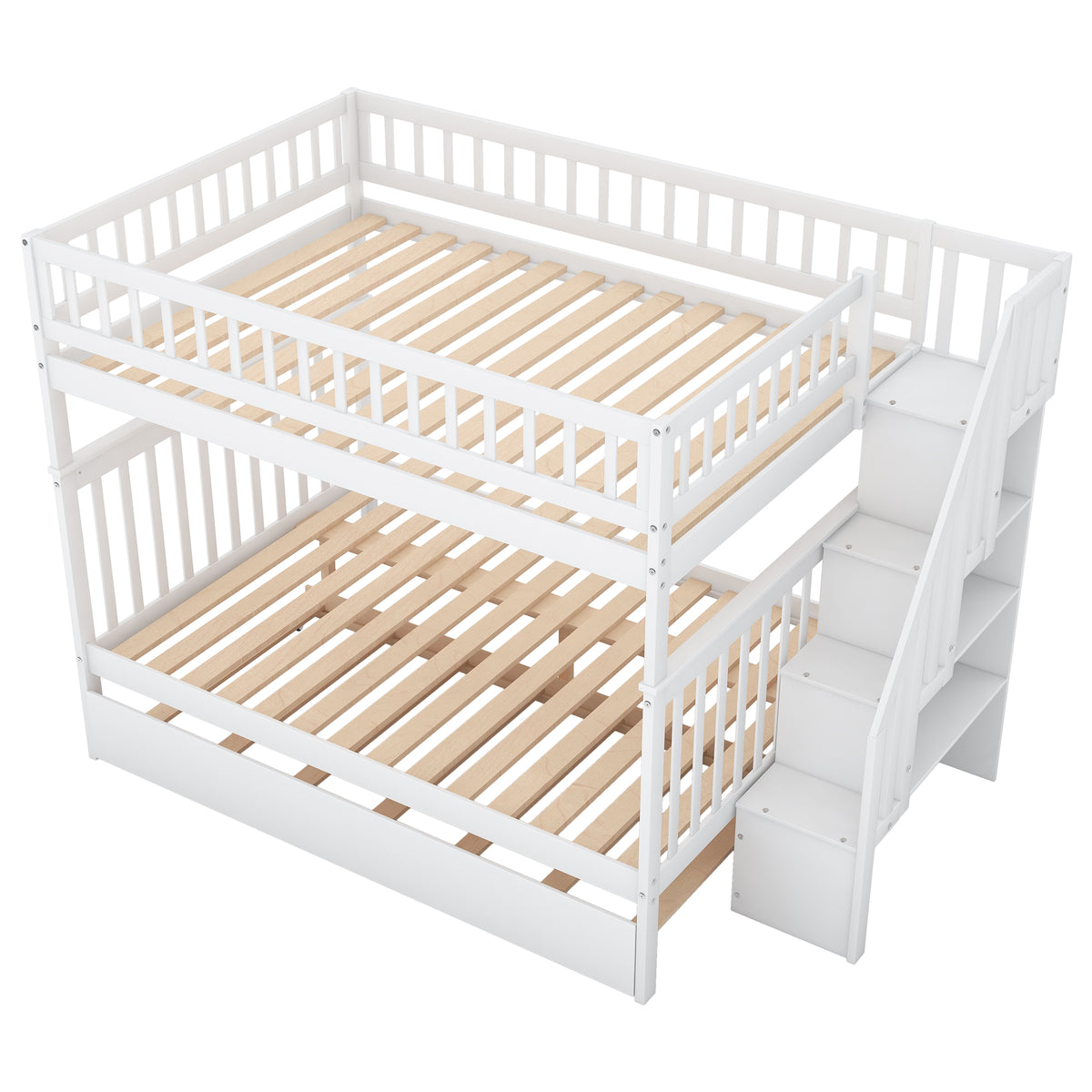 Full Over Full Bunk Bed White