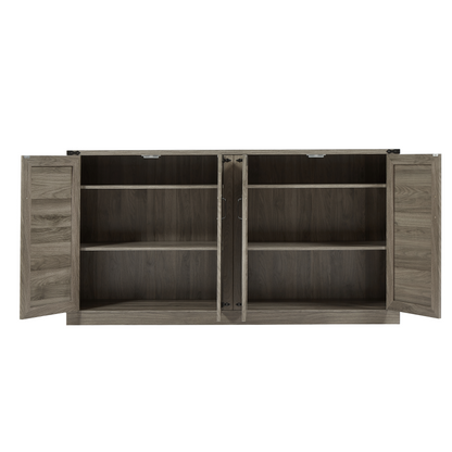 Slate Gray 4-Door Sideboard