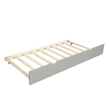 Twin Daybed with Trundle Gray