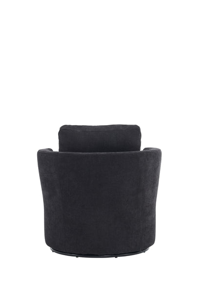 Rotating Club Chair Black