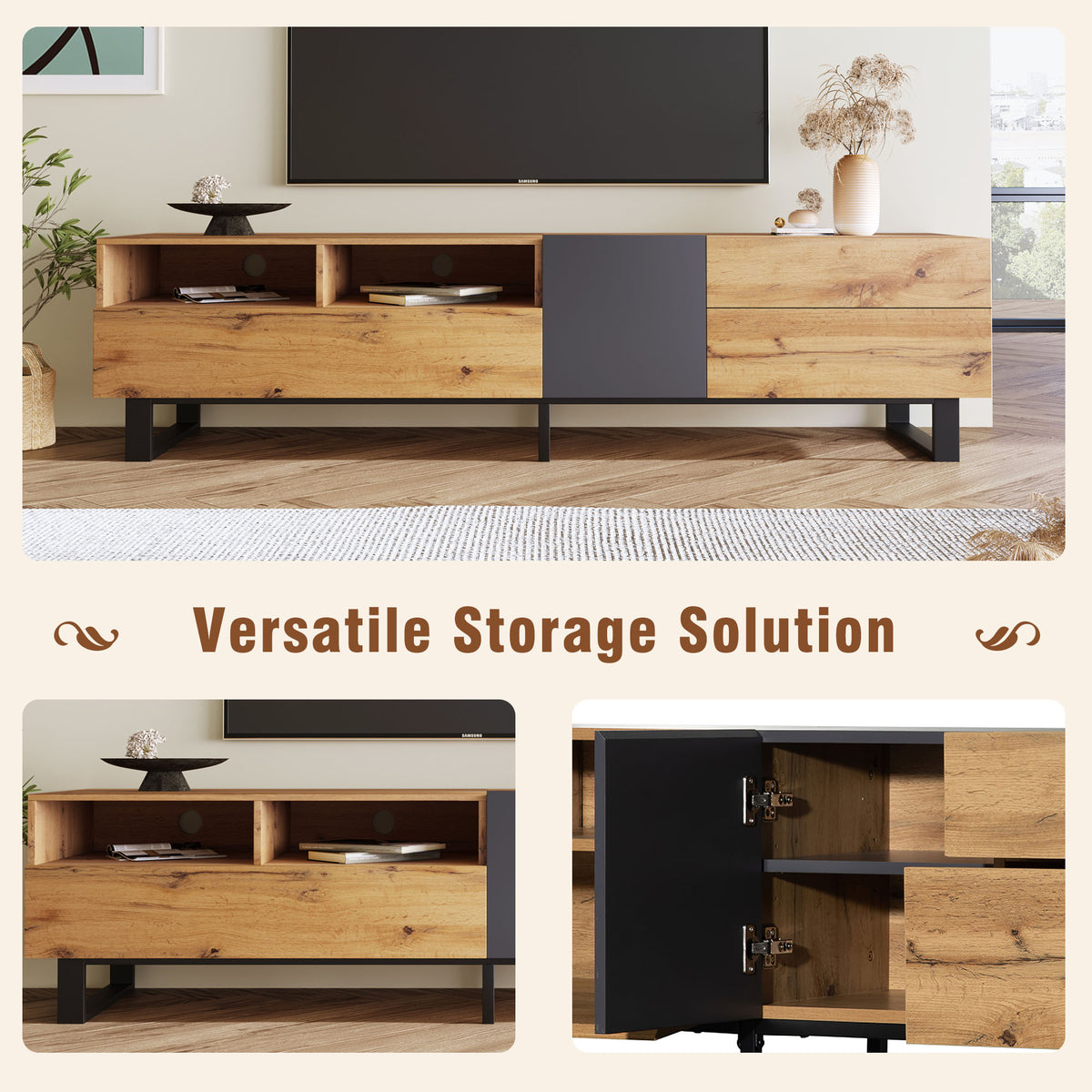 Slimline Modern TV Stand – 80”