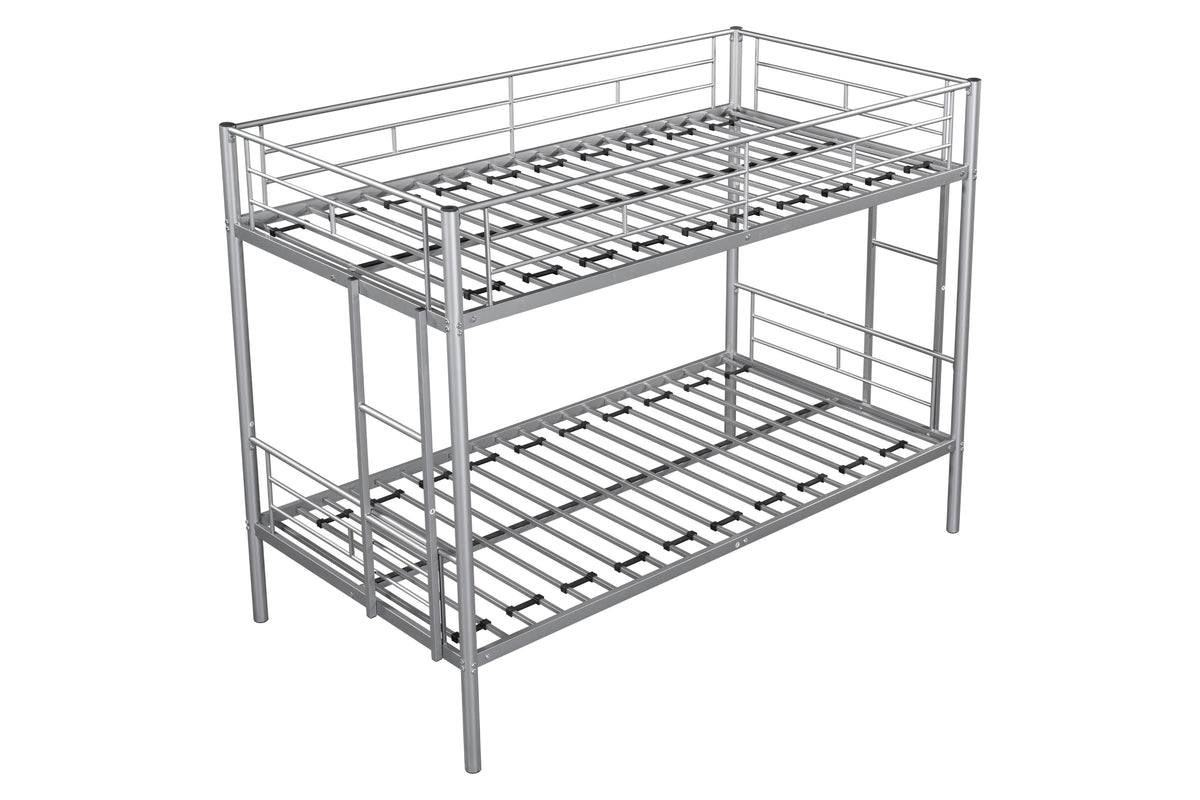 Metal Bunk Bed Silver