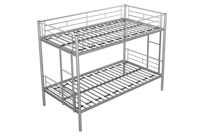 Metal Bunk Bed Silver