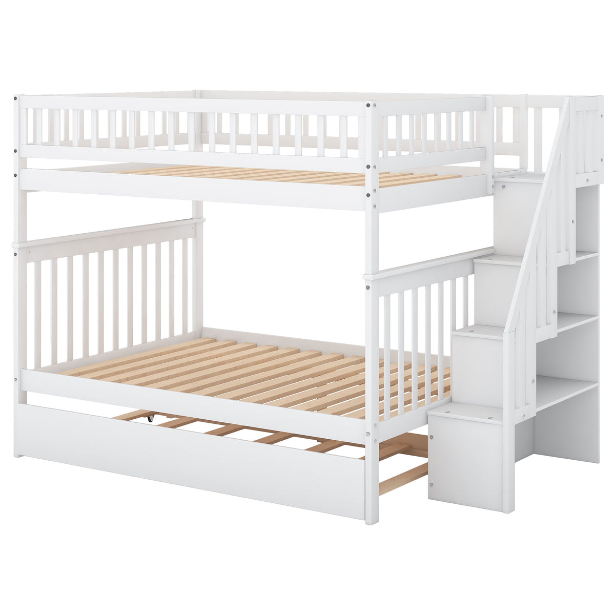 Full Over Full Bunk Bed White