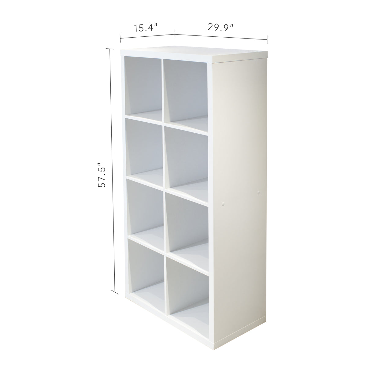 Smart Cube 8-Shelf Organizer White Finish