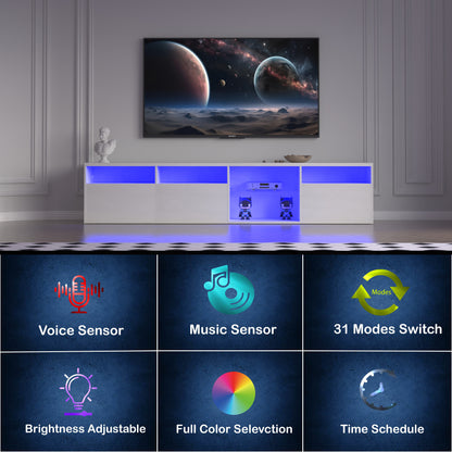 Modern LED TV Console – 82”