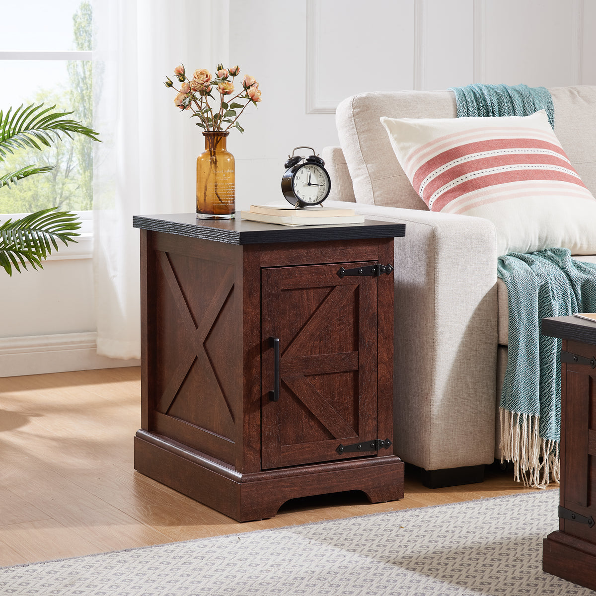 Farmhouse Nightstand – Oak Finish