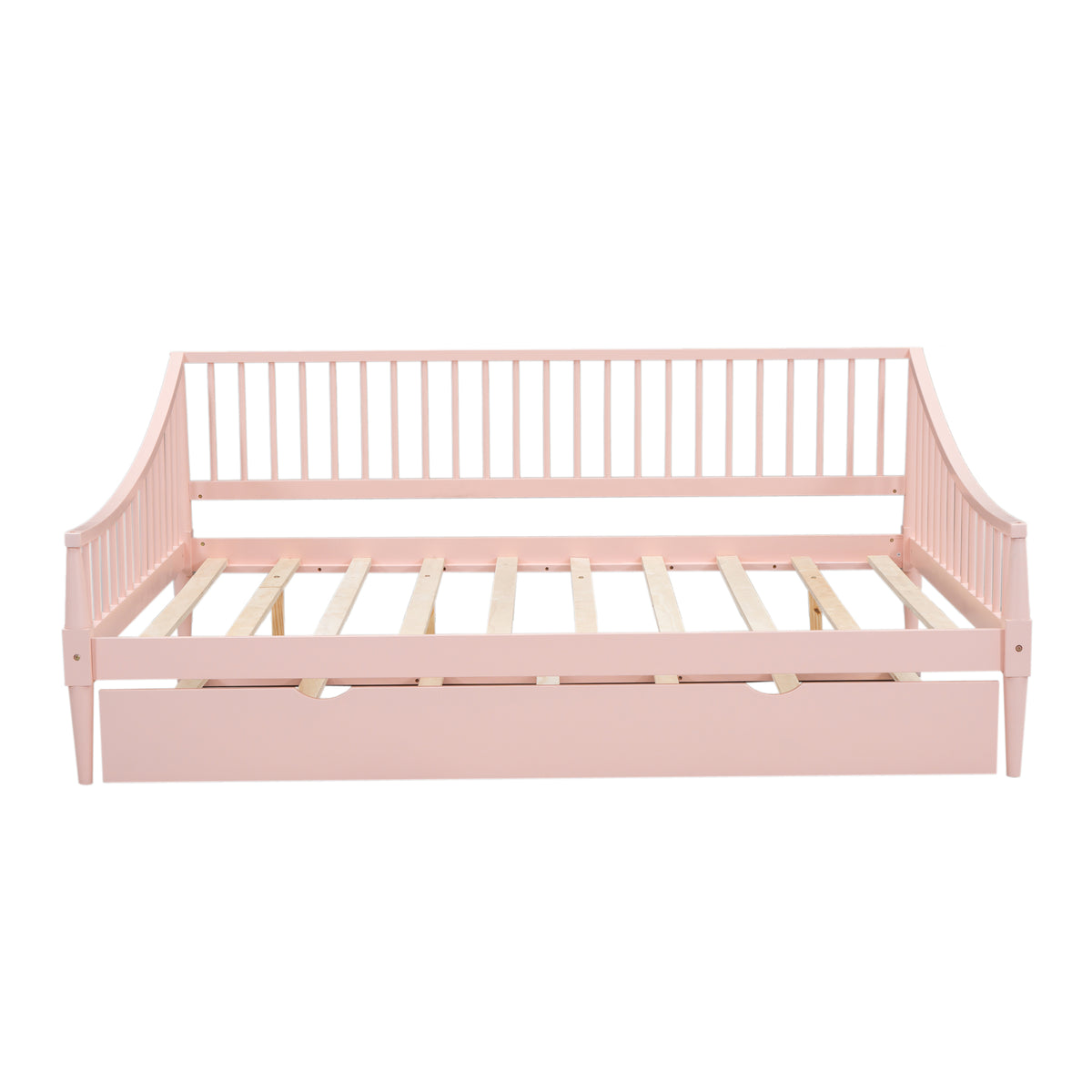 Full Daybed with Trundle Pink Finish