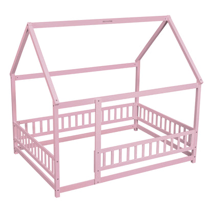 Full Floor Bed Pink