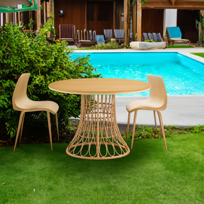 Outdoor Bamboo Dining Set (5 pcs)