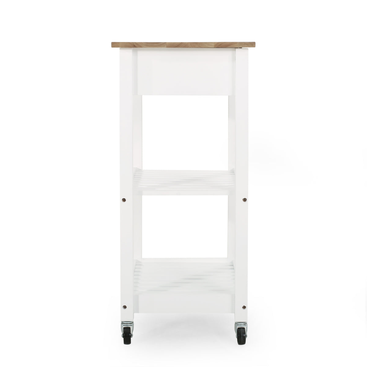 Rolling Kitchen Cart with Storage and Drawers