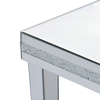 On-Trans Mirrored Side Table – Crystal Design