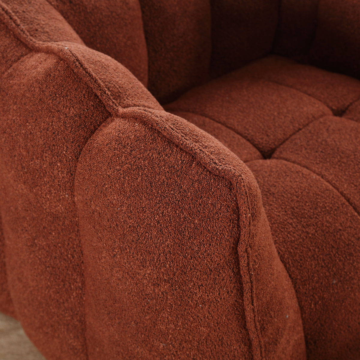 Bean Bag Chair with Footstool Gray