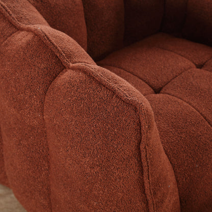 Bean Bag Chair with Footstool Gray
