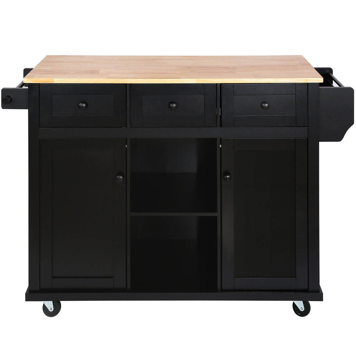 Kitchen Island Cart Black