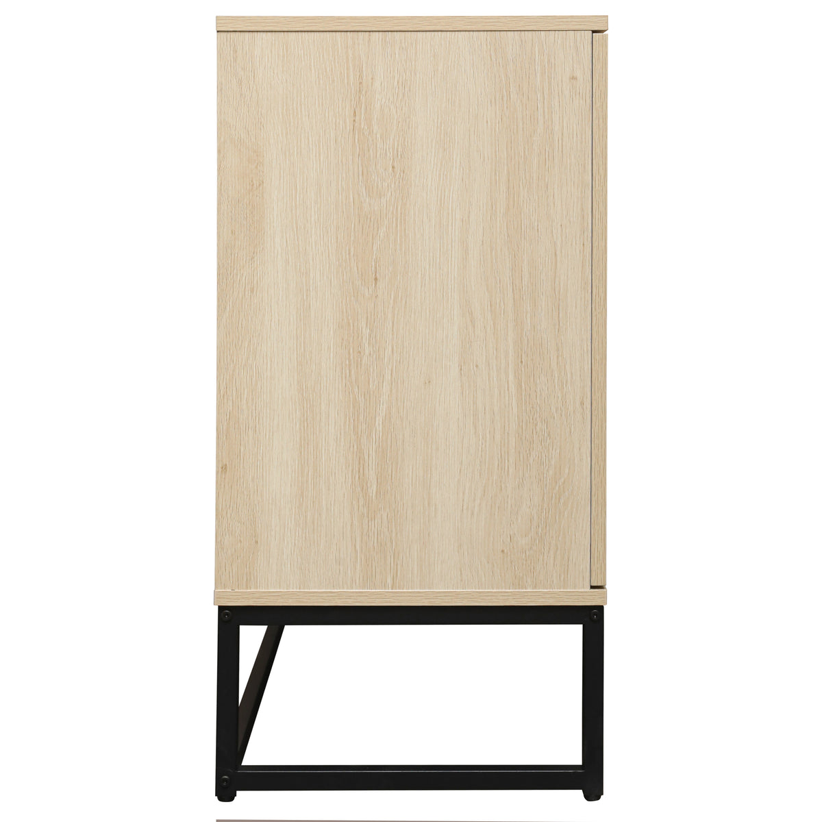 Rattan 4-Door Sideboard Natural